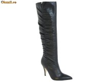 Cizme incretite , piele  (8476-407 BLACK) Buffalo 30 % REDUCERE foto