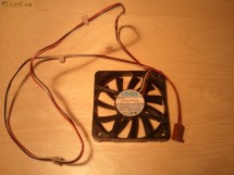 Ventilator SLIM 60x60x10mm culoare neagra 3 pini foto