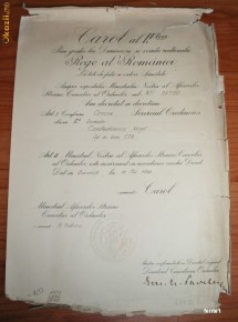 Brevet Crucea Serviciul Credincios clasa III-a - 10 mai 1940 foto