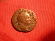 Dupondus Roman- VESPASIAN ,revers-Justitia ,bronz ,d=2,5 foto