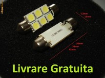 Led leduri auto, C5W Sofit Festoon 6 Smd plafoniera, numere. foto