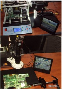 Microscop digital pentru reballing si service electronica, camera digitala. foto