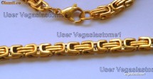 Set lantisor si bratara placat cu aur 18kt prin electroliza inox reducere 130 la 99 foto
