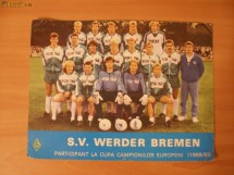 ECHIPA FOTBAL WERDER BREMEN 1988 / 89 foto