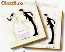 20 Servetele 33x33cm WEDDING foto