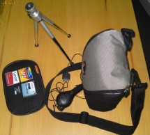 vand husa Lower Pro USA memorii CF si XD, trepied, incarcator auto Sony foto