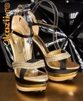 Sandale Glam Diva Black StarShinerS foto