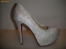 PANTOFI  CHRISTIAN  LOUBOUTIN  CRYSTAL foto