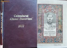 Calendarul Glasul Bucovinei , Cernauti , 1931 foto