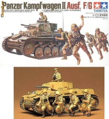 + Macheta 1/35 Tamiya 35009 - Panzer II with german infantry + foto