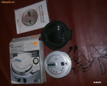MP3-CD- player portabil, Made in Germania,port- husa si casti stereo cadou foto