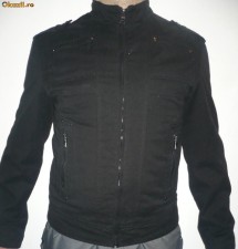 Geaca jacheta moderna Y.O.U.din denim blugi casual sport foto