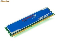 Modul memorie KINGSTON DDR3 KIT 2GB PC10600 1333MHz (2x1GB) CL9 HyperX Blu foto
