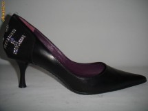 PANTOFI  JOHN  RICHMOND BLACK second hand ca si noi(ORIGINALI IN CUTIE) foto