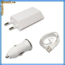 incarcator priza+cablu date incarcare iPhone 3G 3GS 4G iPod foto