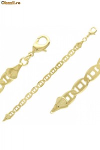 Bratara cu zale din inox placat cu AUR 18K 23-50943 foto