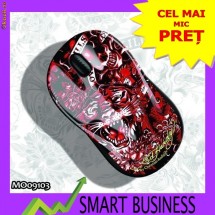 MOUSE ED HARDY - ROSU foto