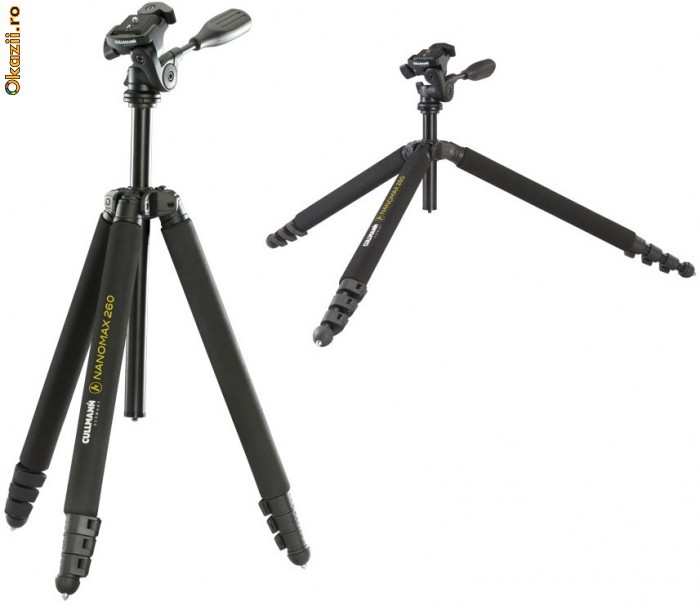 Trepied CULLMANN Nanomax 260 CW aluminiu (complet!) 10 ANI GARANTIE foto mare