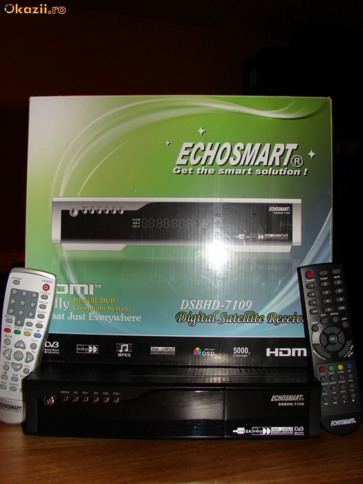 RECEPTOR SATELIT HD ECHOSMART 7109 DE VANZARE foto mare