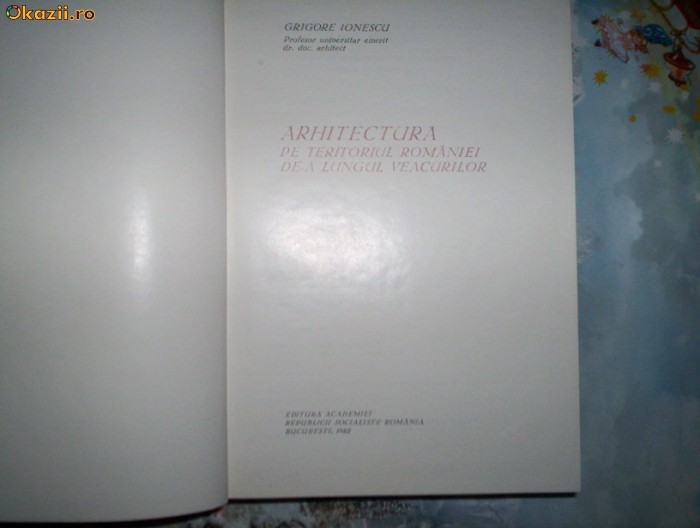 Arhitectura pe teritoriul Romaniei de-a lungul veacurilor foto mare