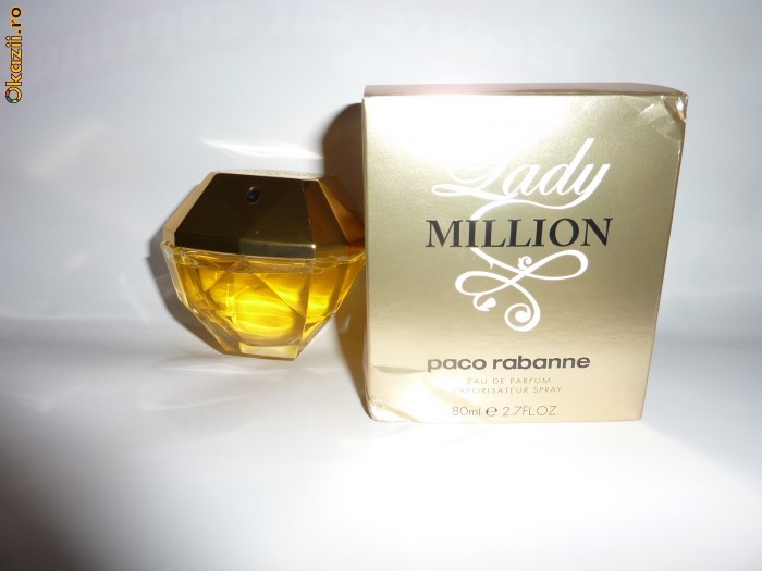 Apa de parfum Paco Rabanne Lady Million 80 ml Nou foto mare