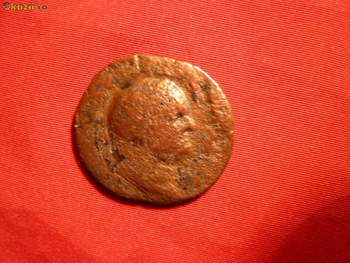 Dupondus Roman- VESPASIAN ,revers-Justitia ,bronz ,d=2,5 foto mare