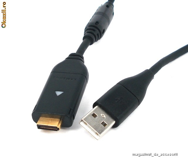 Cablu de date USB ORIGINAL pt aparat foto Samsung SUC-C6 IT100 IT1000 TL225 TL320 SL720 SL820 WB100 WB1000 ST1000 PL70 ST550 DualView foto mare
