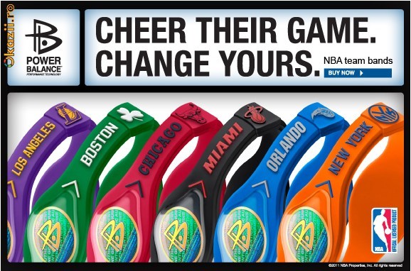 Bratara Power balance NBA Editie Speciala foto mare