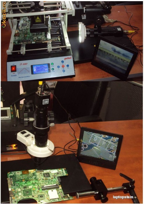 Microscop digital pentru reballing si service electronica, camera digitala. foto mare