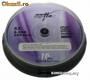 DVD+R DOUBLE LAYER 8X DIGITTEX foto mare