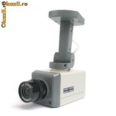 Camera de supraveghere falsa cu led,senzor de miscare si motoras foto mare