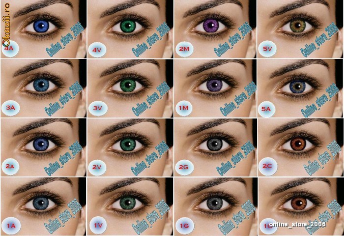LENTILE DE CONTACT COLORATE PENTRU 12 LUNI ASPECT NATURAL + CADOU OCHELARI DE SOARE.PROMOTIE! foto mare