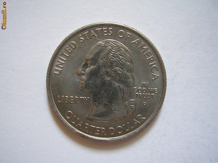 Quarter Dollar 2008 - Oklahoma 2008 P foto mare