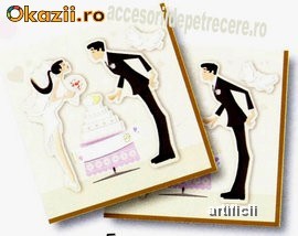 20 Servetele 33x33cm WEDDING foto mare