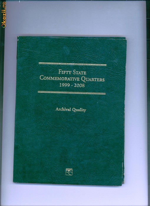 FIFTY STATE COMMEMORATIVE QUARTERS 1999-2008 ARCHIVAL QUALITY foto mare