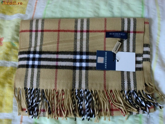 Esarfe Fular  Fulare Burberry London Unisex Super  Modele foto mare