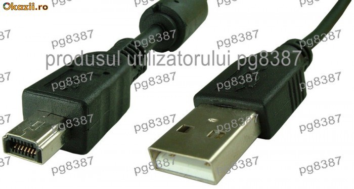 Cablu date Fuji 14 pini-USB A, tata-1,6 m-7914 foto mare