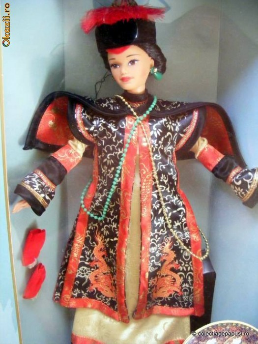 Great Eras - Chinese Empress Barbie 1997 - serie senzationala de papusi de colectie! foto mare