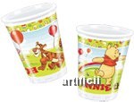 10 pahare plastic WINNIE si PIGLET foto mare