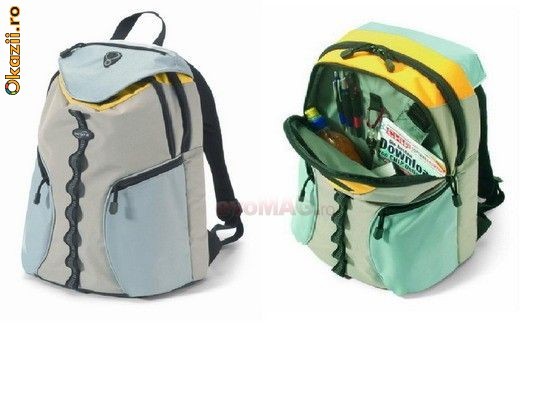 RUCSAC LAPTOP DICOTA BACPAC FUN GRI CU PUTIN GALBEN  GEANTA LAPTOP foto mare