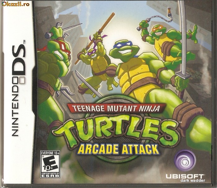JOC NINTENDO DS TEENAGE MUTANT NINJA TURTLES ARCADE ATTACK SIGILAT ORIGINAL (Transport gratuit la plata in avans) foto mare