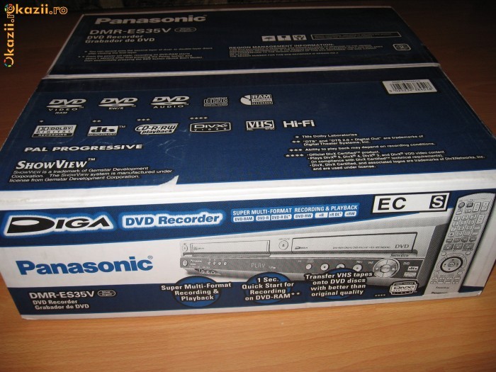 VAND DVD RECORDER  SAMSUNG DMR-ES35V foto mare