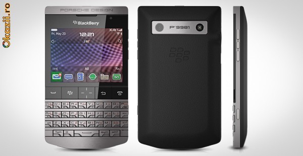 NEW !! BLACKBERRY P9981 BY PORSCHE DESIGN !! SIGILAT !! EXCLUSIV !! 9500 RON !! foto mare