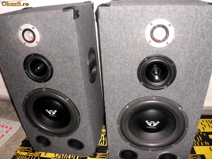 BOXE HOME MADE DOMOTEC+AMPLIFICATOR TEHNICS SU-V300 foto mare