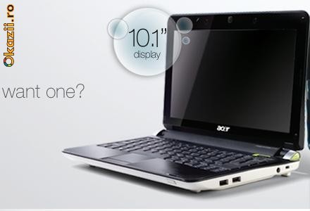 Netbook Acer Aspire One 10,1 Intel Atom 1660Mhz/1Gb Ram/160Gb Hdd foto mare
