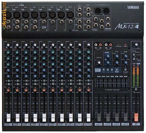MIXER YAMAHA MX 12 / 4  - sistem analog, consola de mixaj foto mare