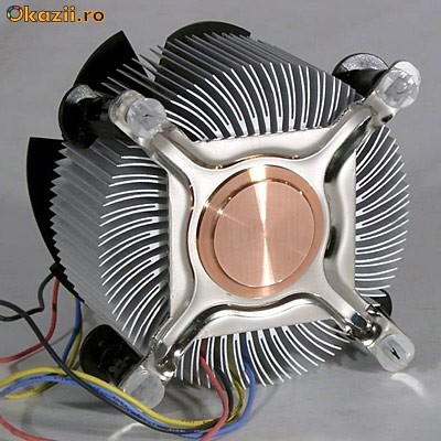 Cooler Intel LGA 775 talpa din cupru foto mare