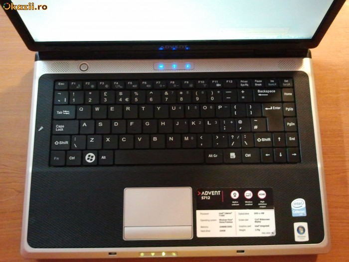 Laptop Advent 5712 - folosit 12 luni - stare foarte buna foto mare