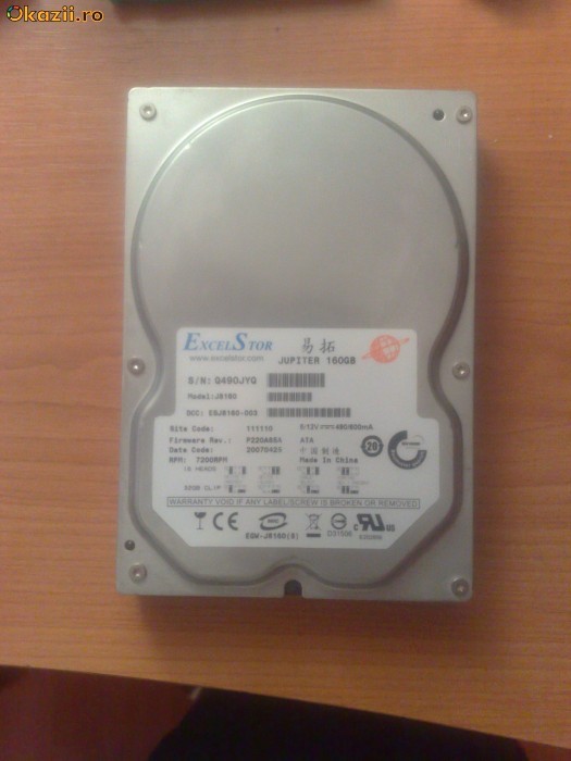vand hdd 160 gb ata(idle) foto mare