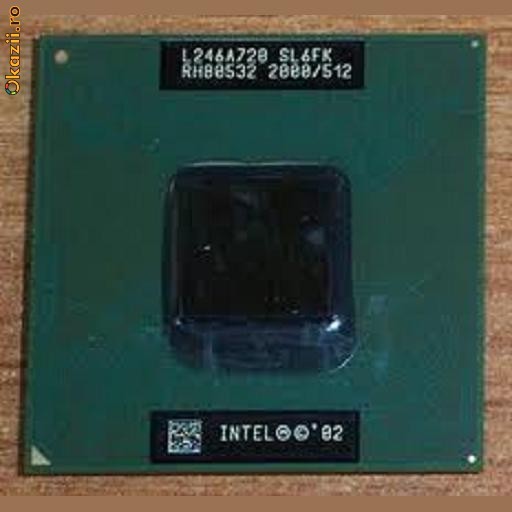 Procesor laptop folosit Intel Mobile Pentium 4-M 2.0 GHz SL6FK foto mare